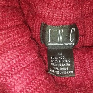 INC wool blend turtle neck sweater